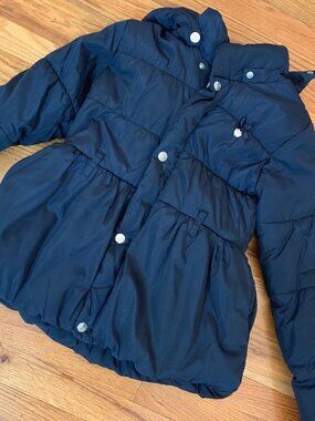 Le Chic Navy Blue Girls Coat size 140
